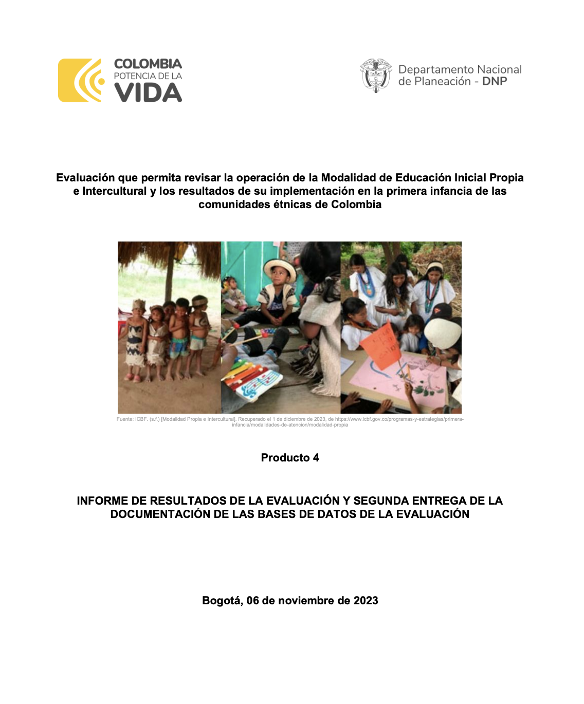 Portada de documento