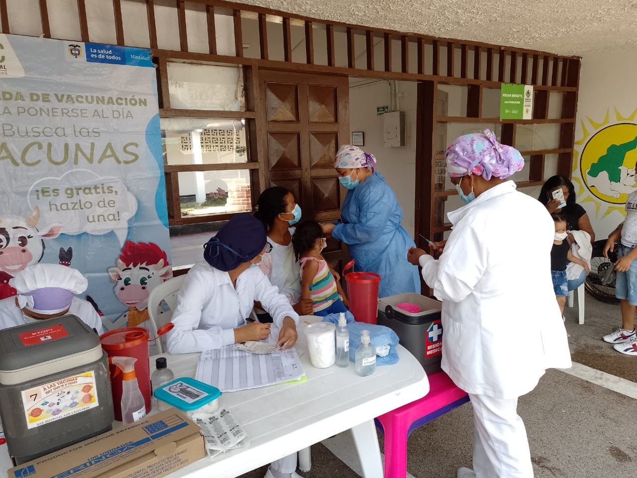 ICBF apoya jornadas de vacunación en unidades de servicio en el Magdalena