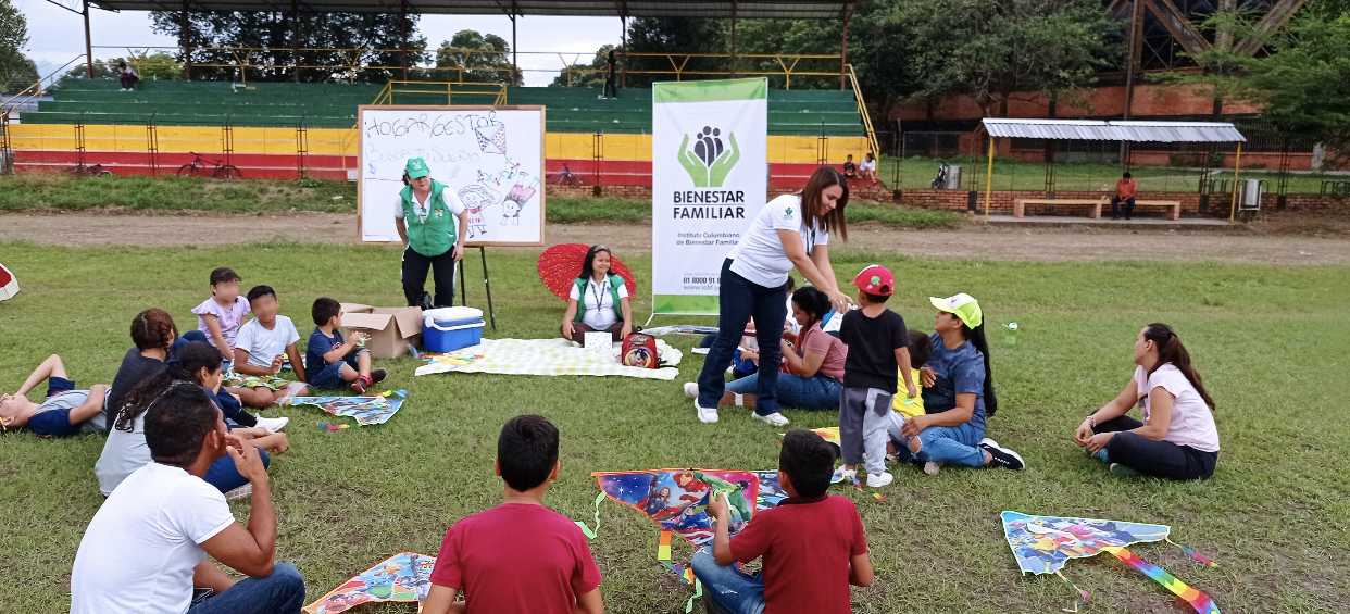 Con tarde de cometas, el ICBF fortalece los vínculos parentales en Arauca