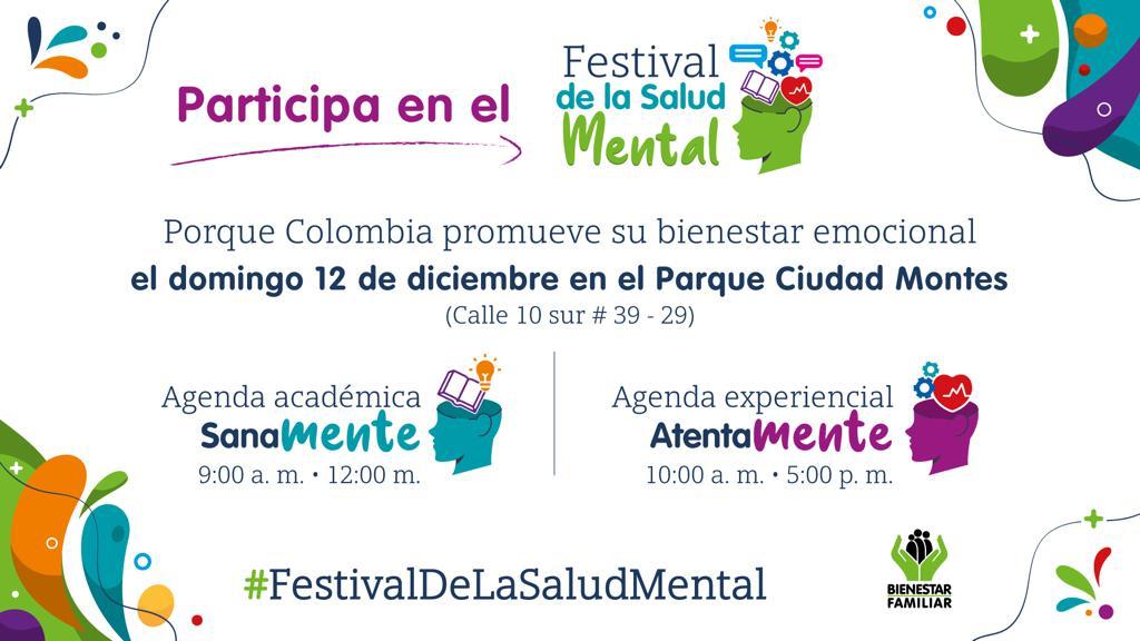Este domingo ICBF realiza el Primer Festival de Salud Mental en Bogotá