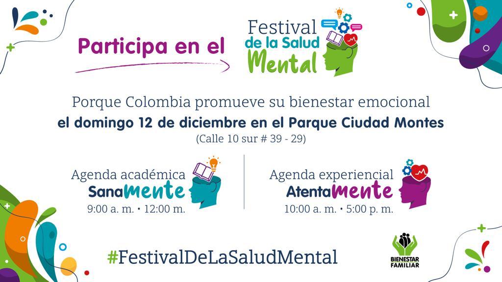 Este domingo ICBF realiza el Primer Festival de Salud Mental en Bogotá Este domingo ICBF realiza el Primer Festival de Salud Mental en Bogotá