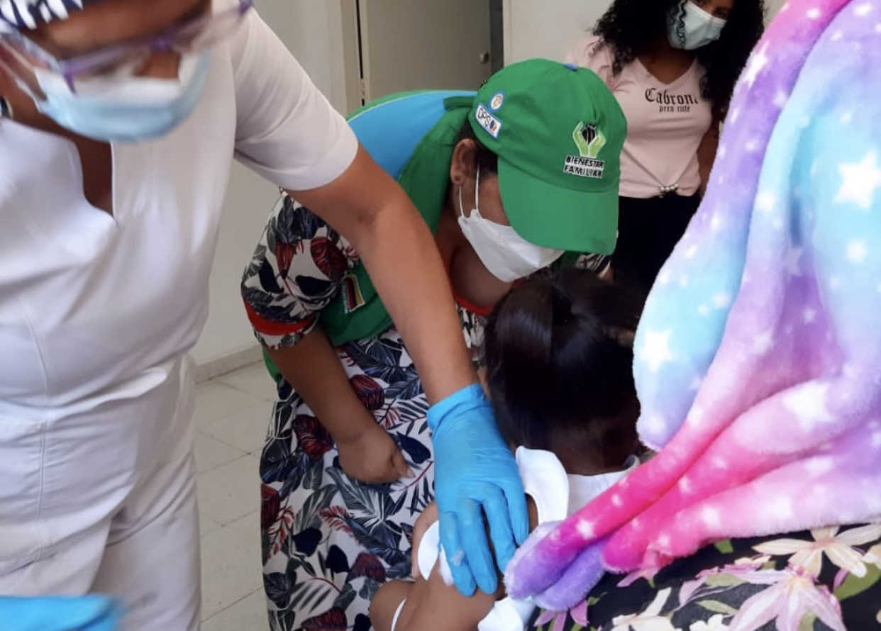 Niños y niñas bajo protección del ICBF en La Guajira fueron vacunados contra COVID-19 