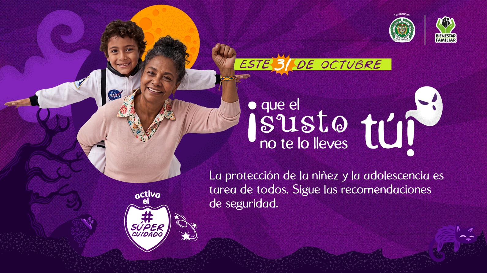«Este 31 de octubre, ¡que el susto no te lo lleves tú!»: ICBF lanza campaña para Halloween 2026