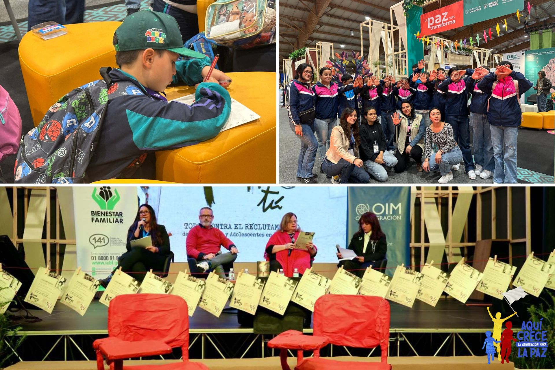 Bienestar Familiar llevó a la FILBo espacios para hablar de paz, prevención y protección de la niñez