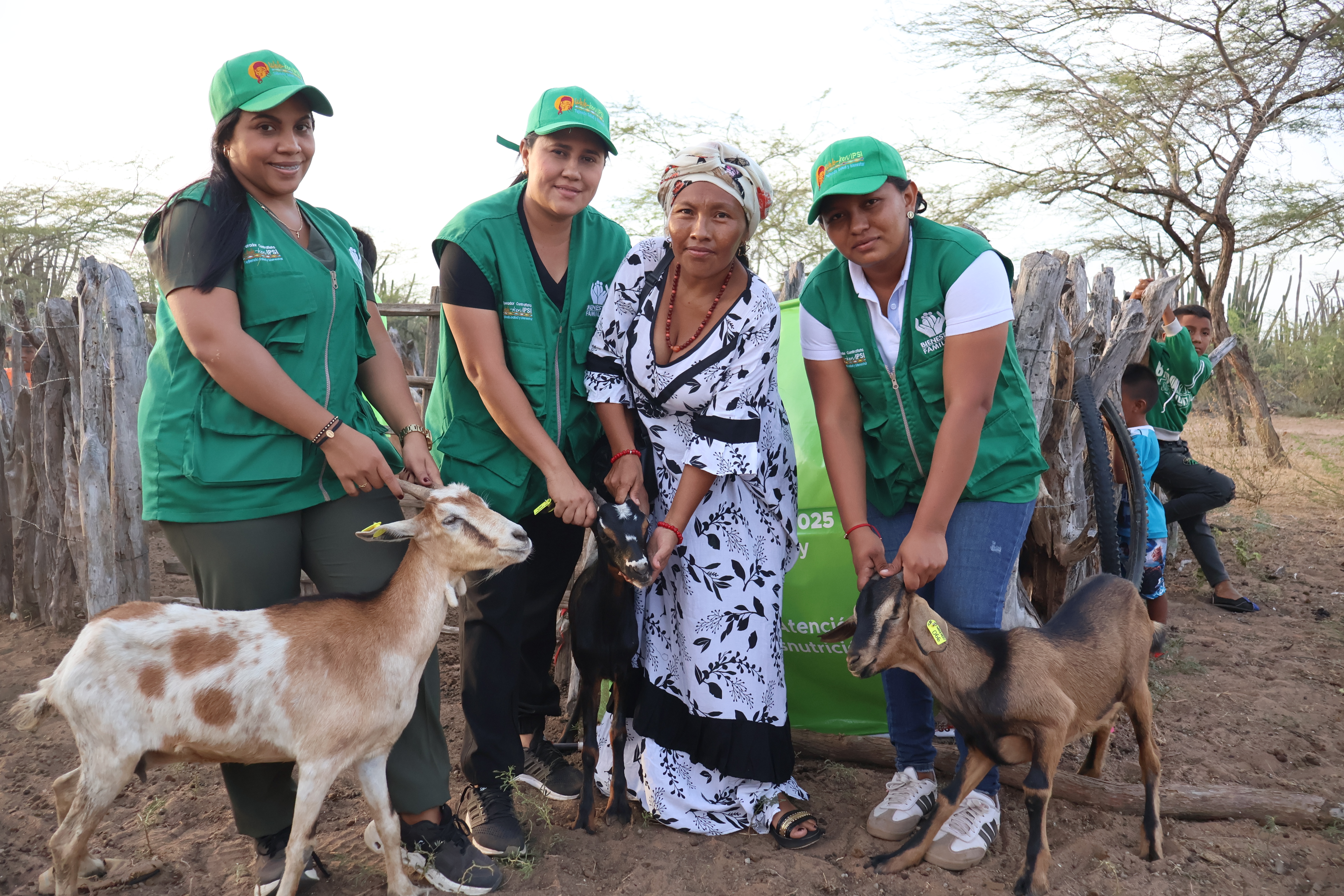 Familias de Sarrutsira fortalecen su seguridad alimentaria con proyecto caprino impulsado por Bienestar Familiar