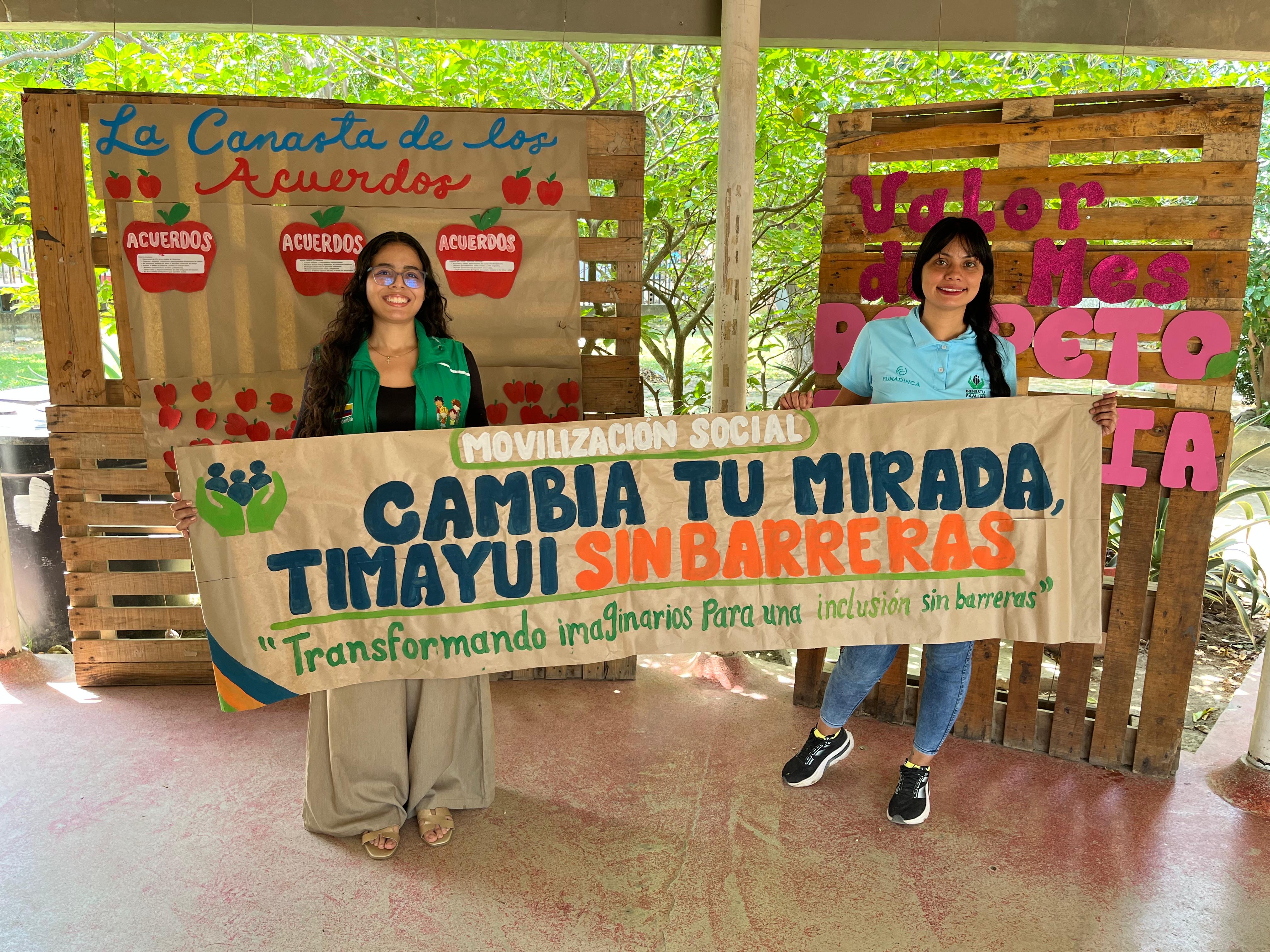 Bienestar Familiar impulsa la inclusión sin barreras en Timayui