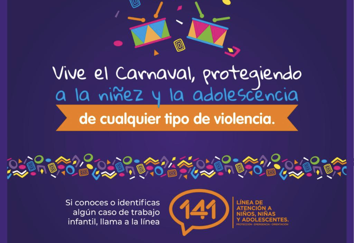 ICBF hace un llamado a cuidar a los niños y niñas en el Carnaval de Barranquilla