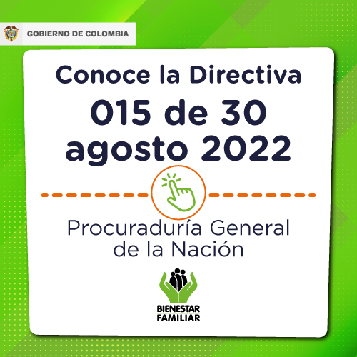 Directiva 015 de 30 de agosto de 2022- PROCURADURIA GENERAL DE LA NACIÓN