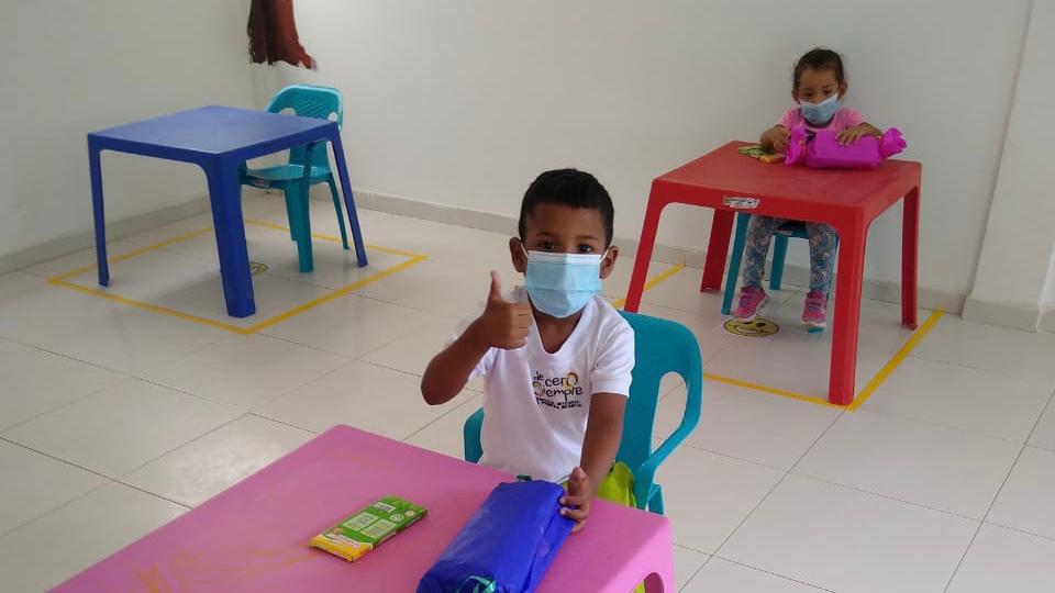 Niñas y niños de primera infancia regresan a unidades de servicio en La Guajira Niñas y niños de primera infancia regresan a unidades de servicio en La Guajira