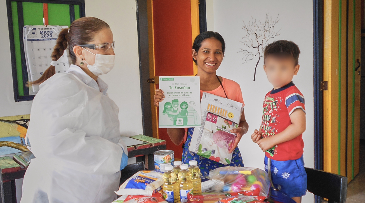 ICBF ha entregado más de 9 mil cartillas Mis Manos Te Enseñan junto a canastas nutricionales en Quindío