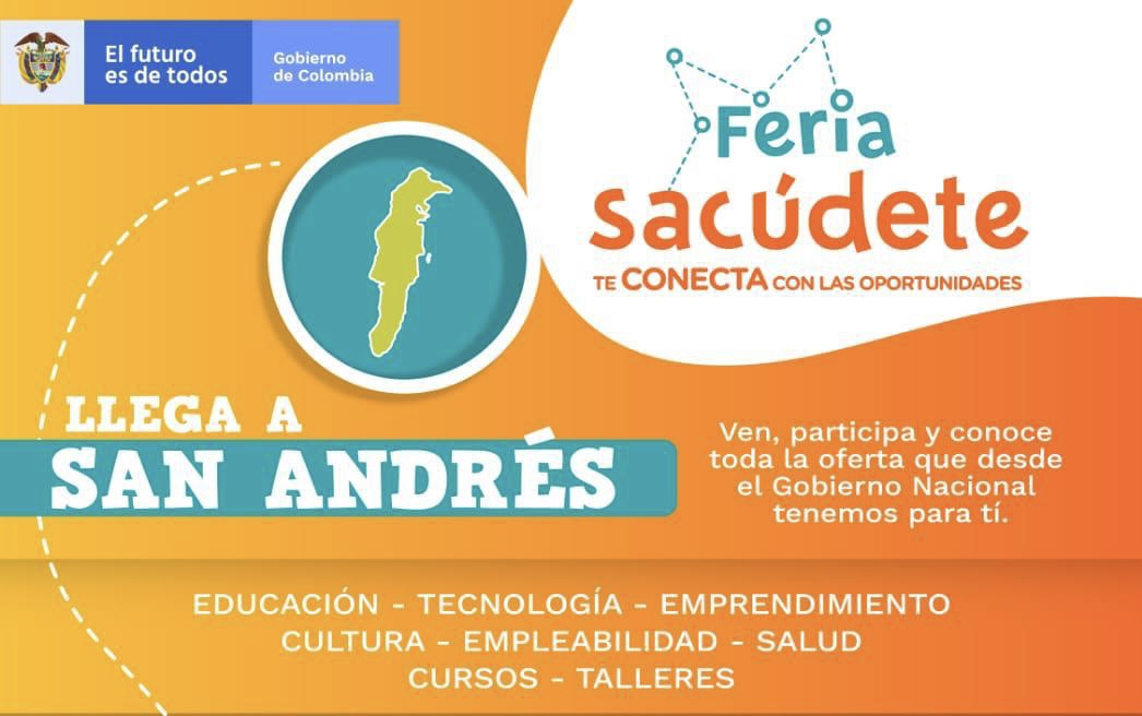 La Feria Sacúdete llega a San Andrés, este 11 de febrero, para conectar a los jóvenes con las oportunidades del Gobierno Nacional La Feria Sacúdete llega a San Andrés, este 11 de febrero, para conectar a los jóvenes con las oportunidades del Gobierno Nacional