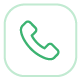 icono decorativo teléfono verde