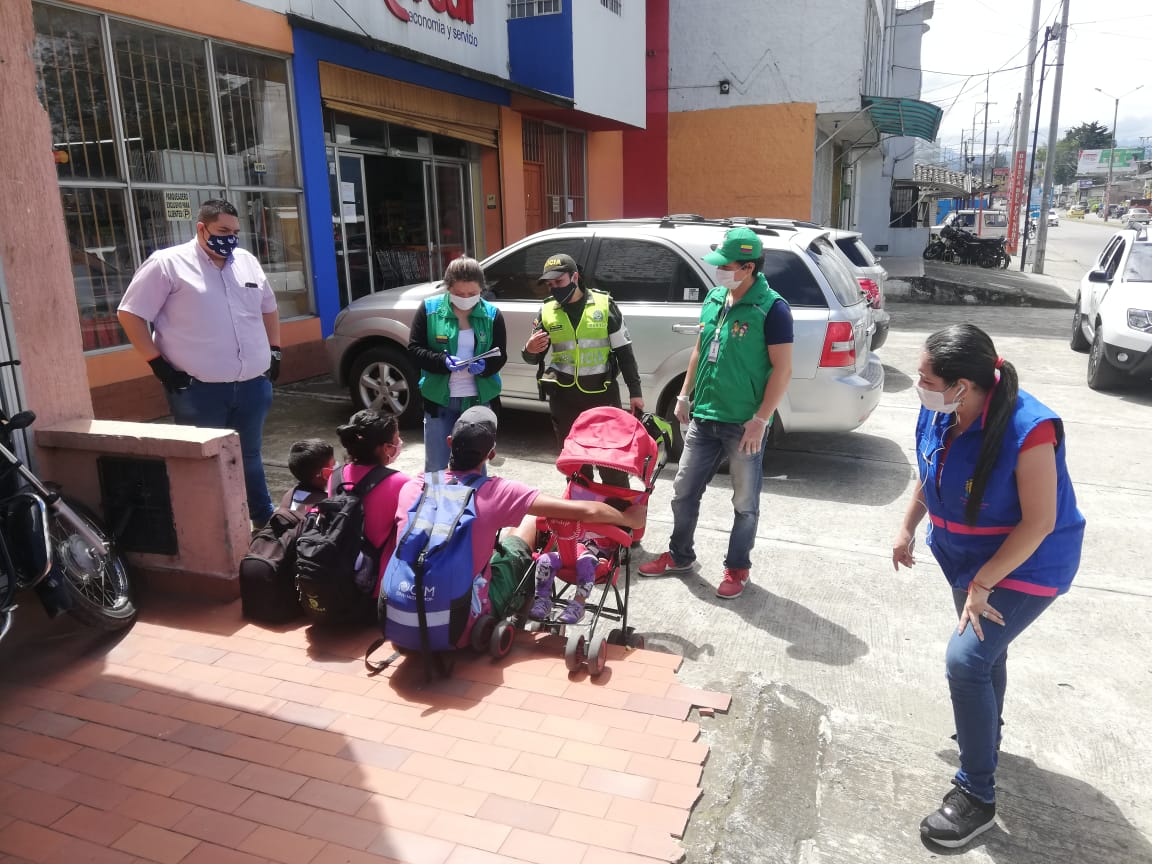 CBF recorrió zonas de Popayán para brindar atención a migrantes venezolanos