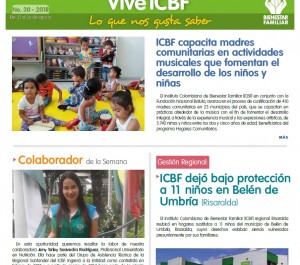 Boletín Vive ICBF No. 30