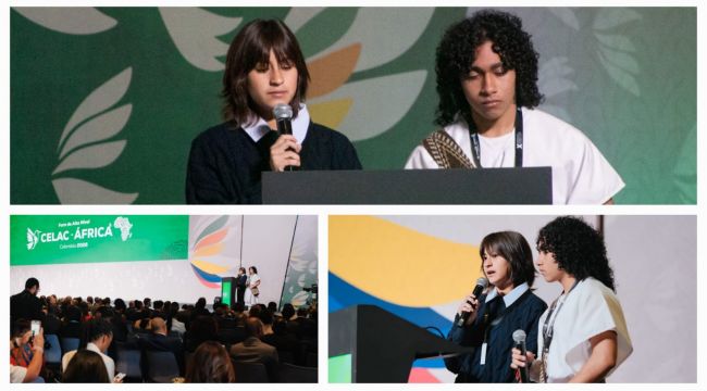 Las infancias y adolescencias alzan la voz por la paz y sus derechos en el Foro de Alto Nivel CELAC–África 2026
