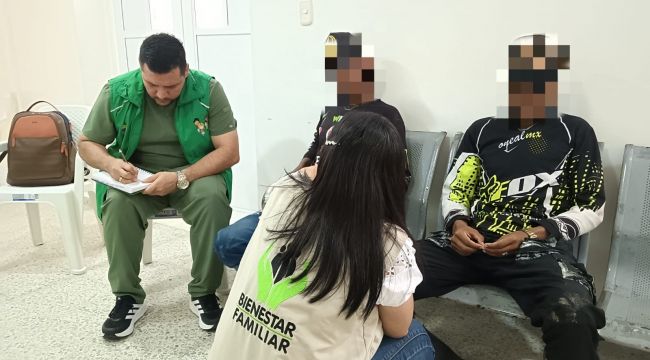 Bienestar Familiar protege a 5 niñas, niños y adolescentes rescatados del riesgo de reclutamiento