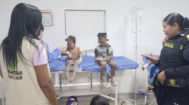 Bienestar Familiar acompaña a niñas y niños rescatados en zona rural de Riohacha