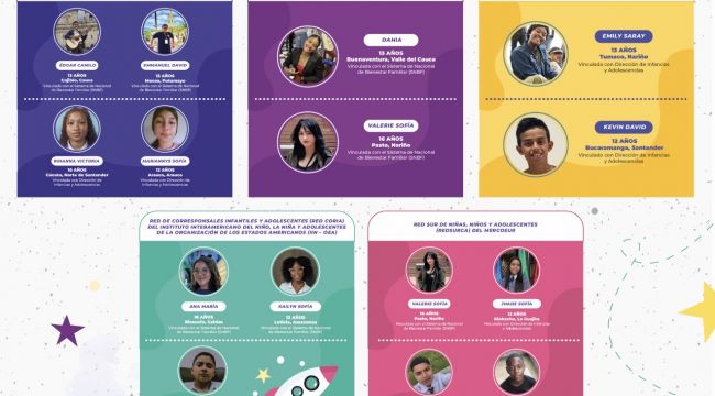 Catorce adolescentes colombianos representan al país en cinco espacios de participación de organismos internacionales