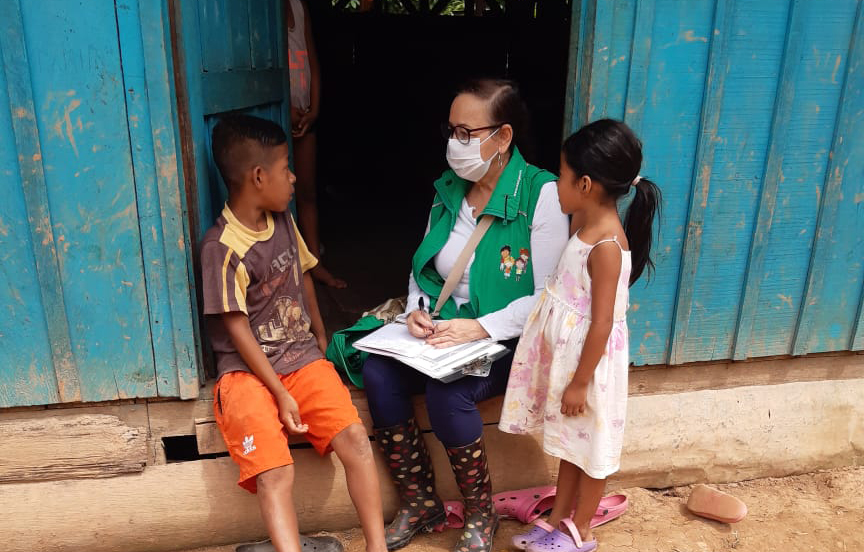 Unidades Móviles del ICBF atendieron a 116 familias en el departamento de Amazonas